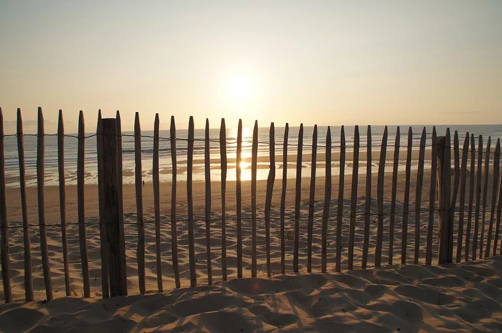 Plage de Biscarosse dans les Landes