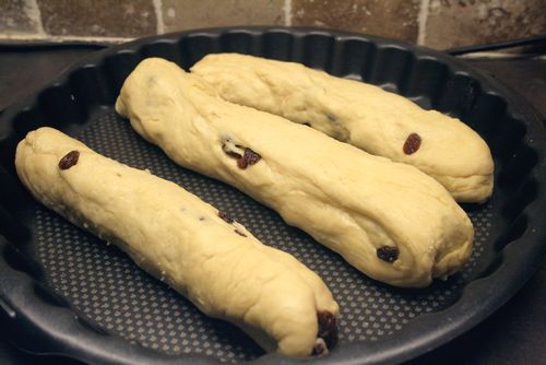 pâte en forme de boudin