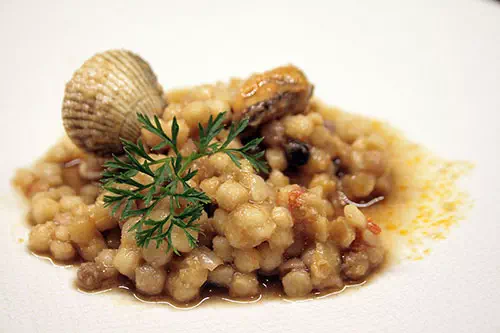 Risotto de fregola sarde