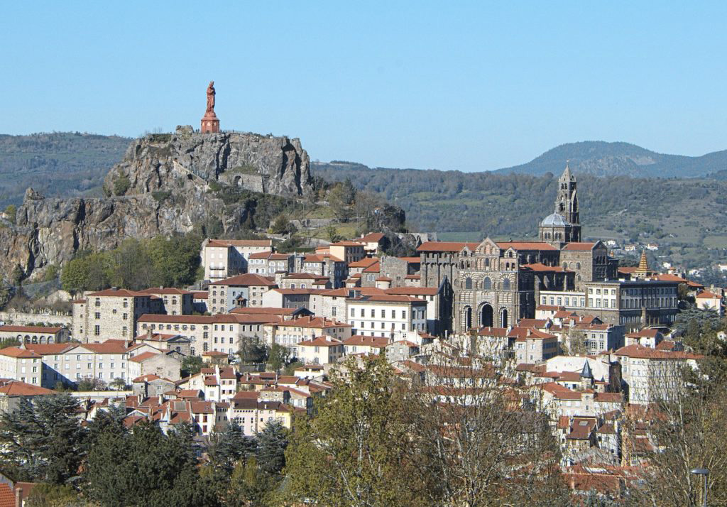La ville du Puy en Haute-Loire, préfecture du département