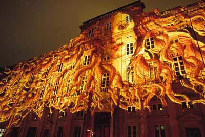 La fête des lumières à Lyon dans le Rhône