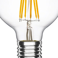 Lustres avec des ampoules à économie d'énergie