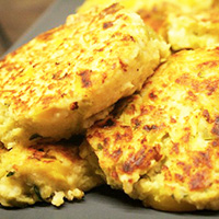 Galettes au millet et poivron 