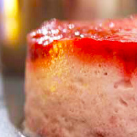 Mousse et gelée de framboise