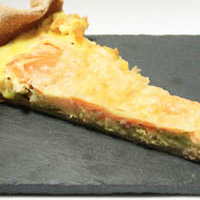 Photo de la quiche à la truite fumée et aux poireaux