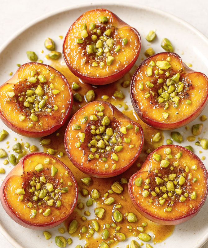 Nectarines caramélisées