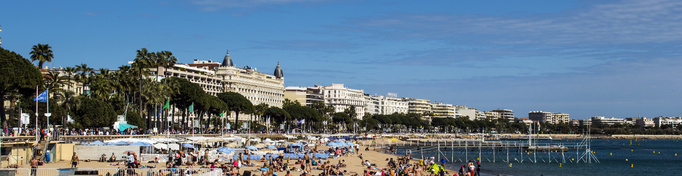 la plage à Cannes
