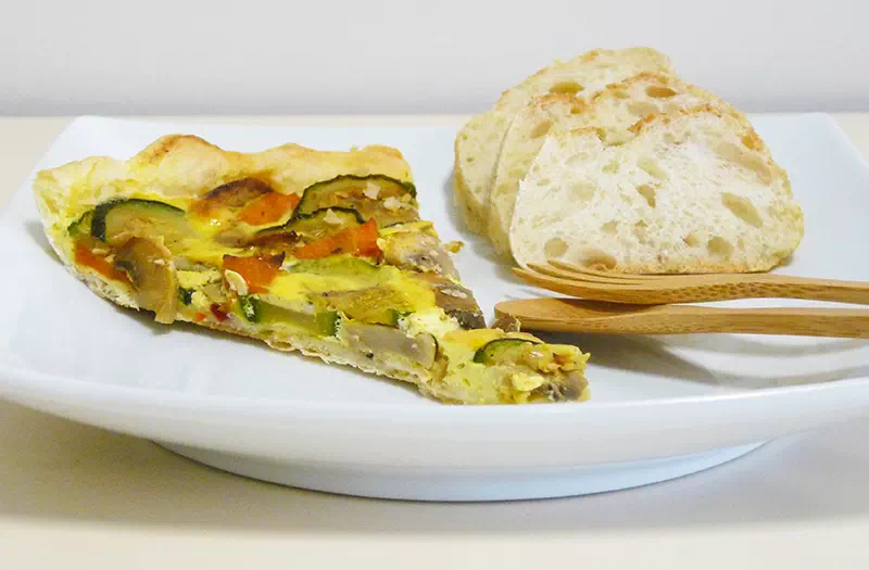 Image de la quiche que nous avons réalisé selon la recette