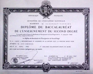 Diplôme du baccalauréat