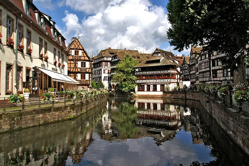 La ville de Strasbourg dans le Bas-Rhin