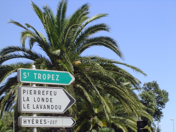 Direction St-Tropez dans le Var