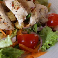 Salade diététique au blanc de poulet